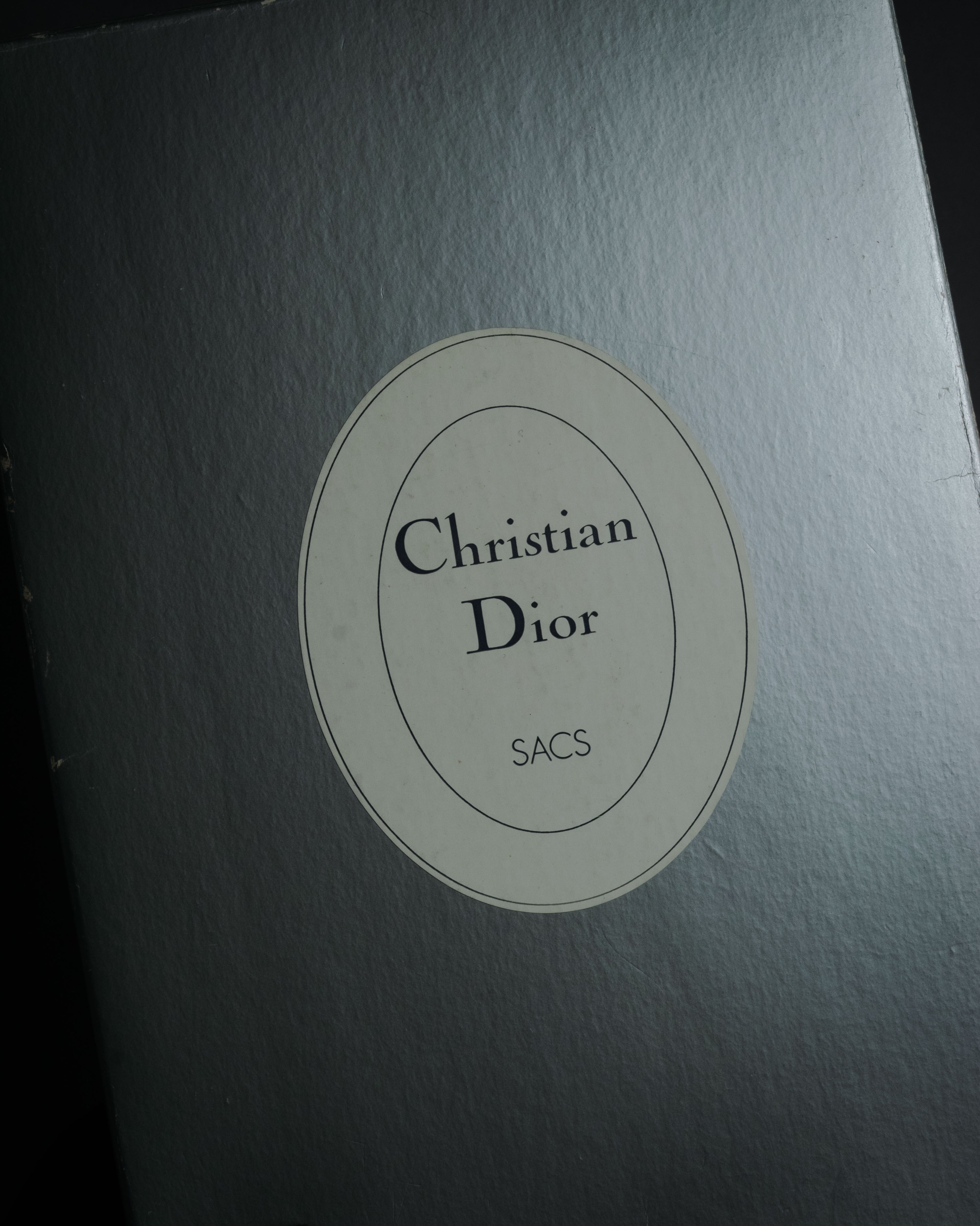 "Christian Dior" 80’s structured grained leather flap shoulder bag