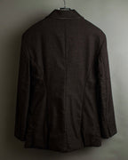 "FENDI" Double-breasted heavy duty wool flannel jacket