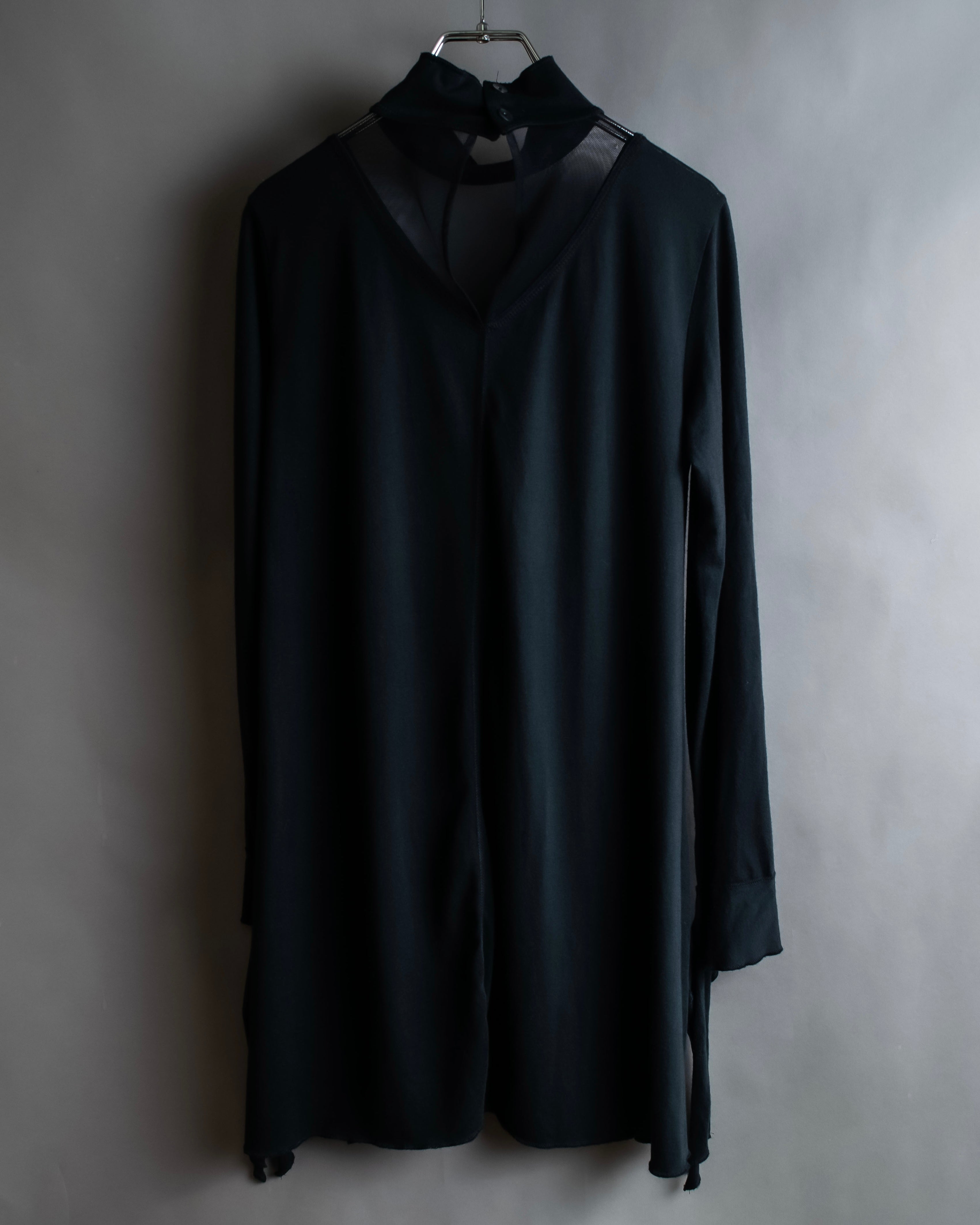 "JUNIOR GAULTIER" Sheer layered tie detail dress