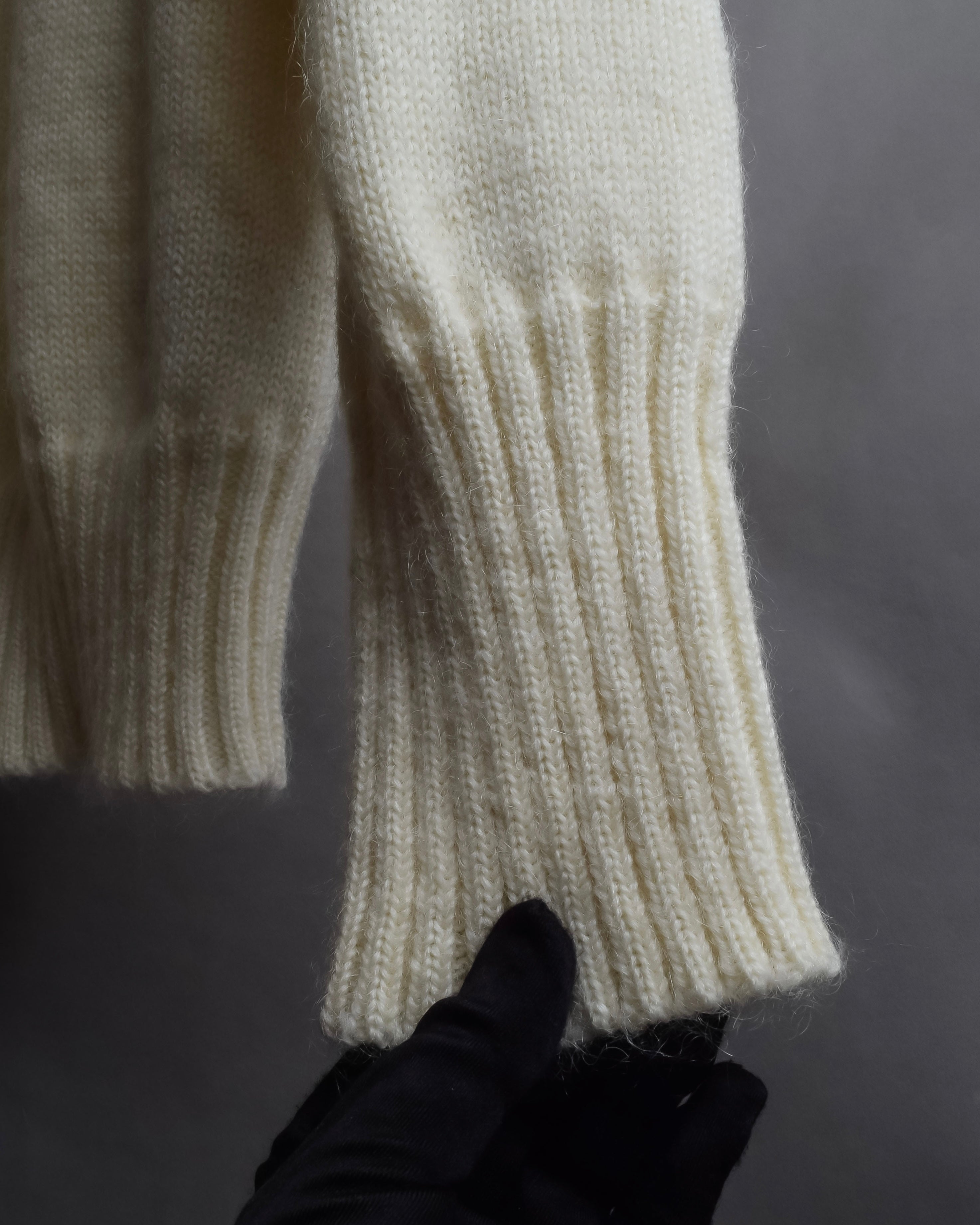 "Saint Laurent" Sequin ribbon design shoulder structure knit