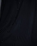 "Saint Laurent Paris" Jacquard pattern silk black shirt