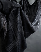 "GUCCI" GG pattern glitter blend woven large stole