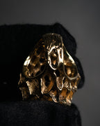 “Baccarat” 00’s Médicis crystal cabochon vermeil ring