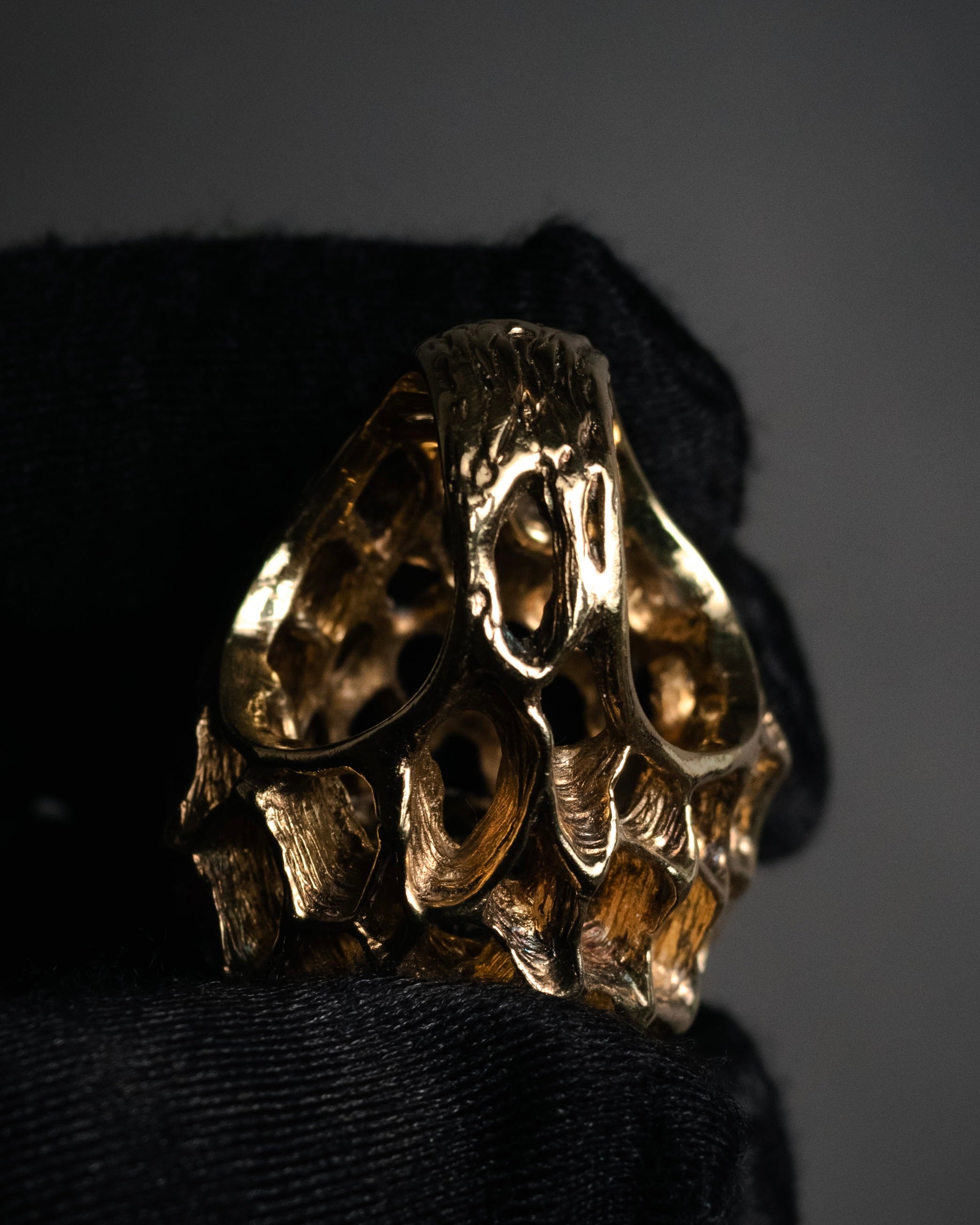 “Baccarat” 00’s Médicis crystal cabochon vermeil ring