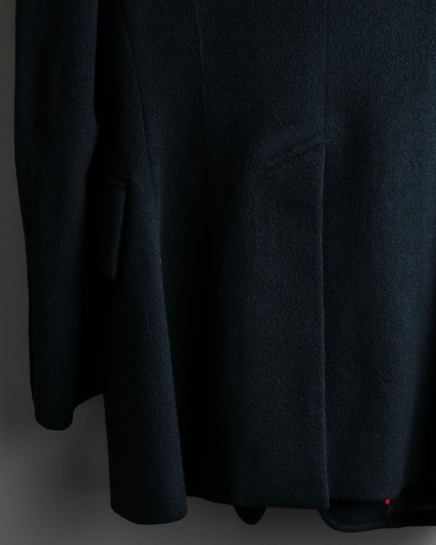 "HERMES" 100% cashmere shaped tailored jacket