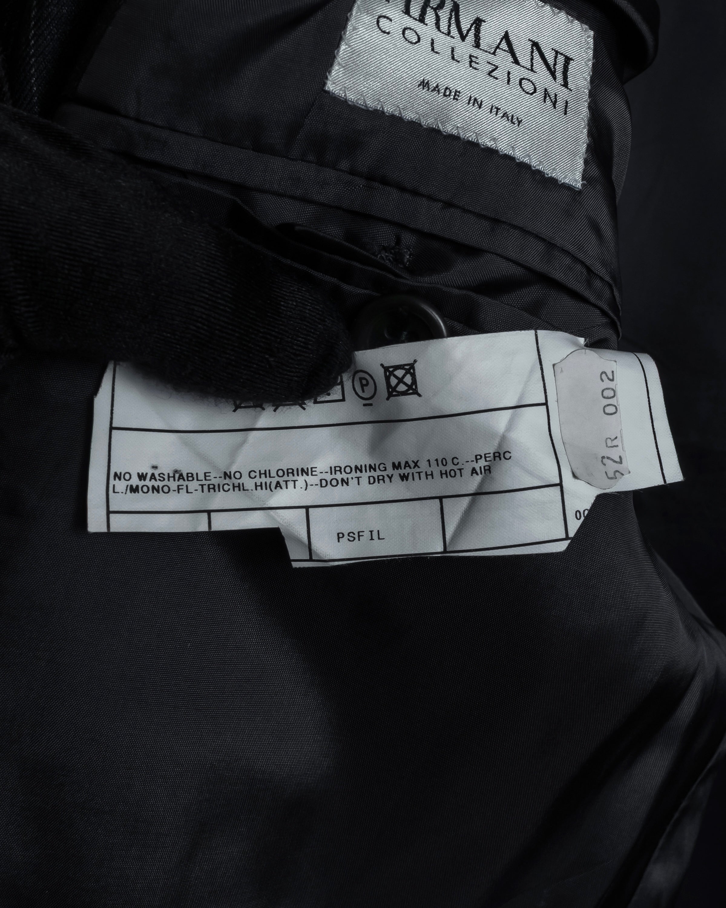 "ARMANI COLLEZIONI" Deep charcoal pinstripe set up