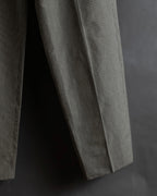 "HERMES" Cotton linen wide tapered slacks