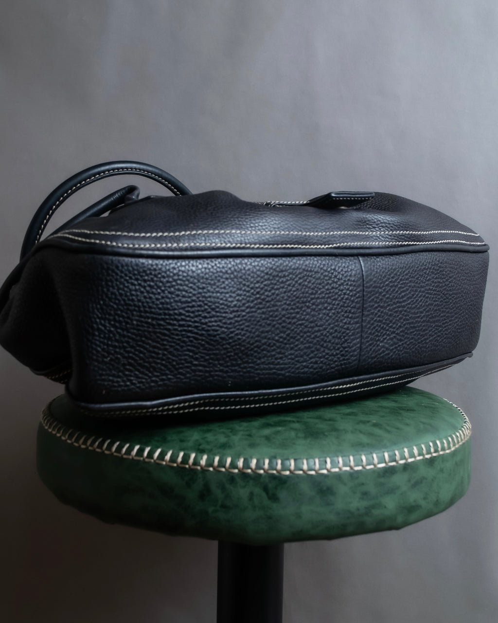 "CELINE" Gold buckle design large shoe bag shoulder bag