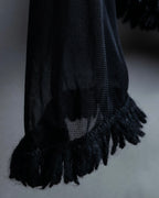 “Jean Paul Gautier” Fringe detailed  asymmetry shear top