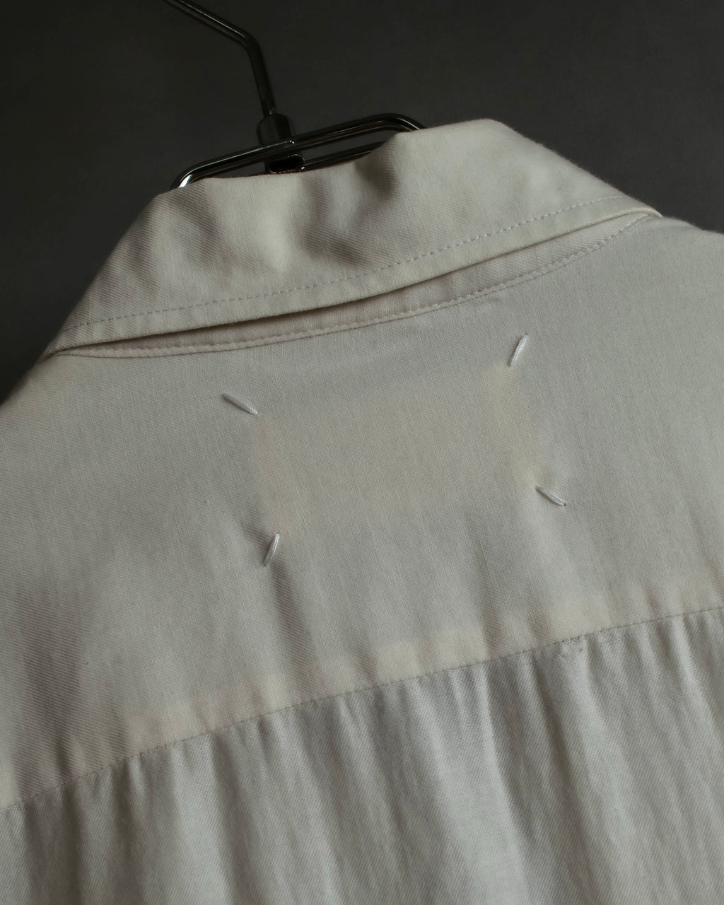 "Maison Martin Margiela" 2010SS triple layer folded fly front shirt