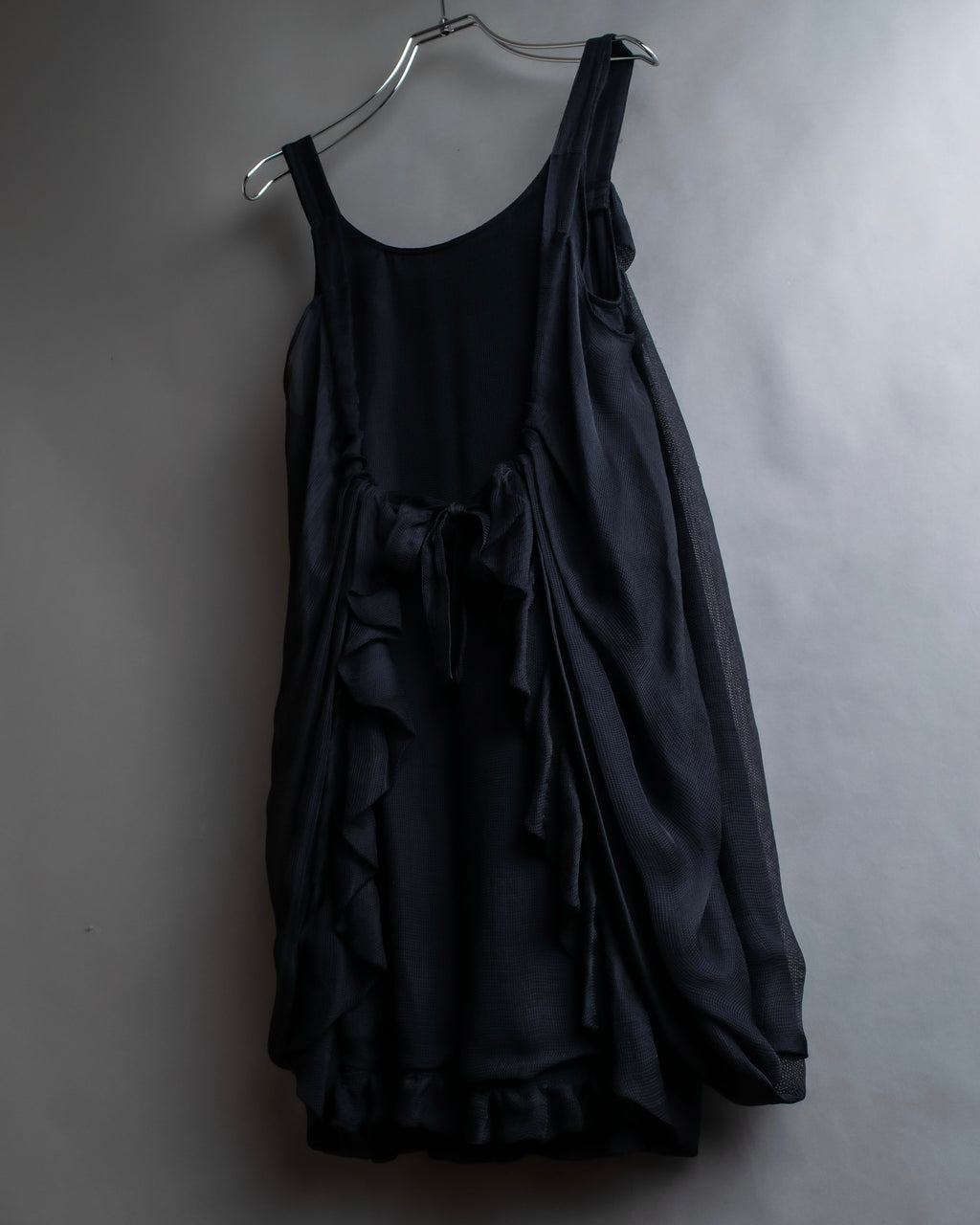 "FENDI" Gathered frill design sleeveless dress