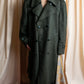 Vintage deep green colour military long coat