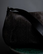 "JIL SANDER" Large flap design Harako leather shoulder bag