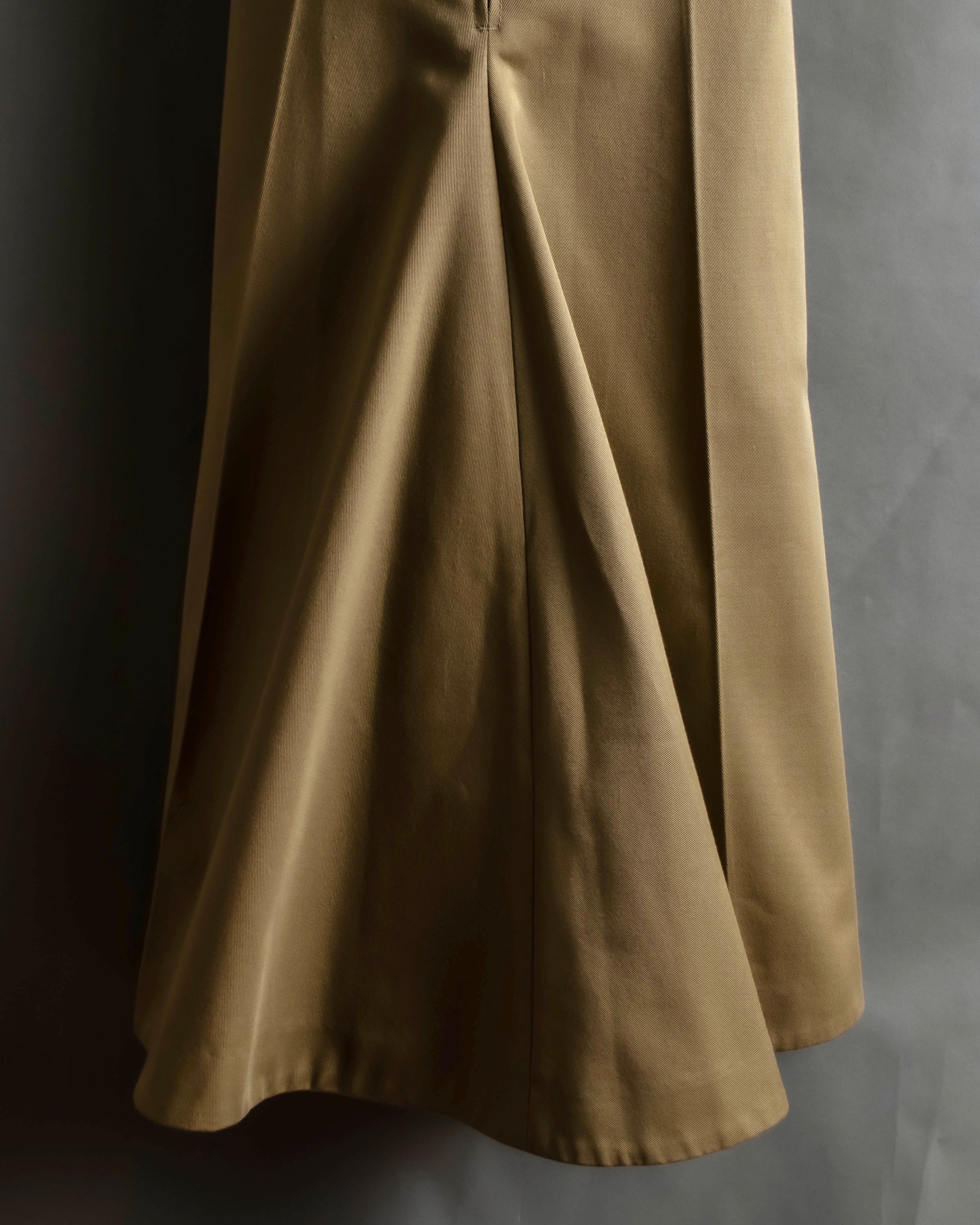 "Y's" 17AW twill woven flare silhouette jump skirt