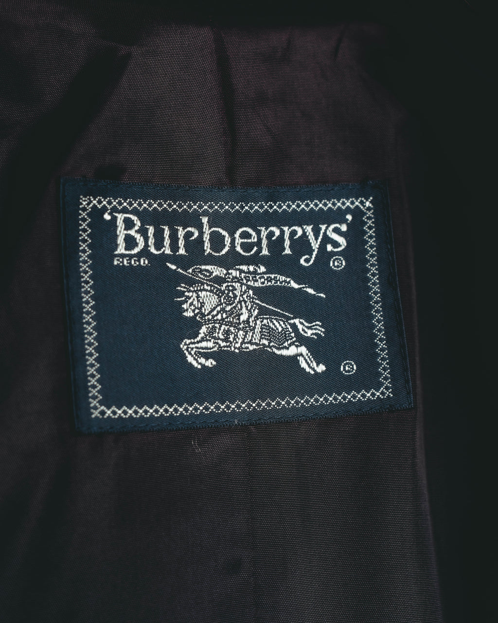 "Burberrys" 80's Classic double breasted wool cashmere maxi coat