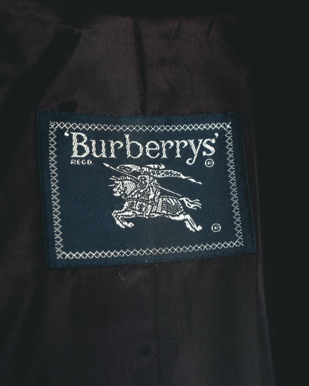 "Burberrys" 80's Classic double breasted wool cashmere maxi coat