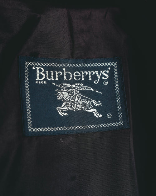 "Burberrys" 80's Classic double breasted wool cashmere maxi coat