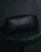 “Salvatore Ferragamo” Pebbled leather gancini hobo shoulder bag