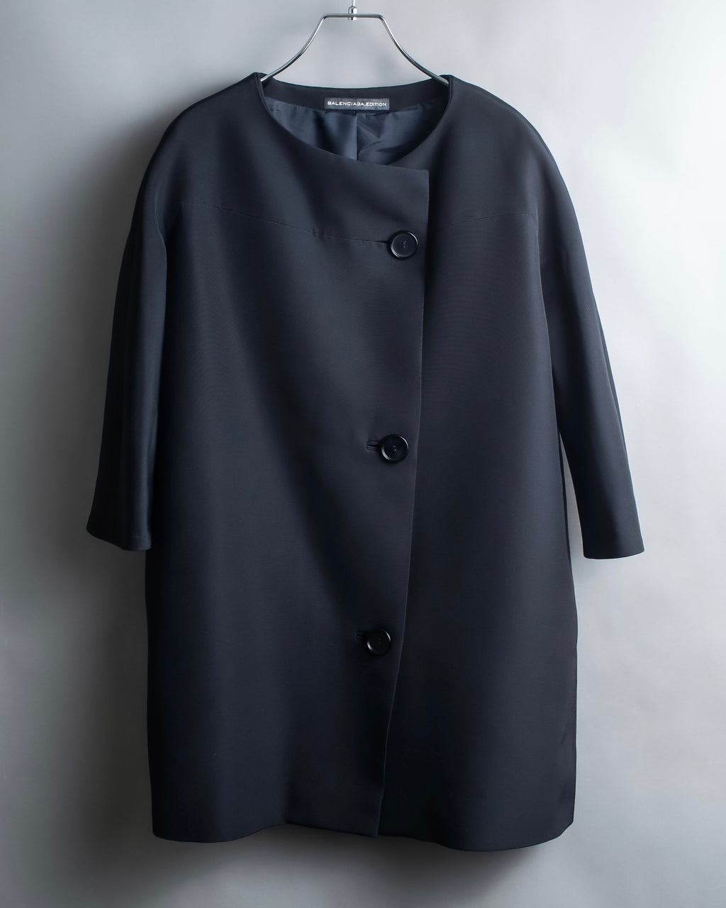 "BALENCIAGA EDITION" Half sleeve design collarless jacket