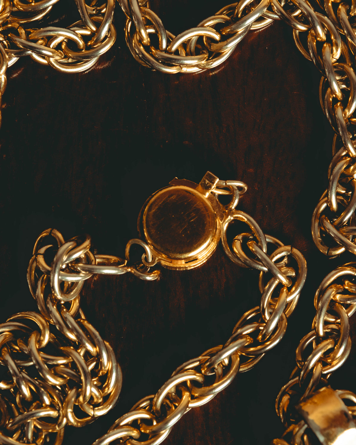 –SPECIAL– "CHANEL" 80's Gripoix Byzantine cross pendant necklace