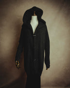 "MM6 Maison Martin Margiela" 00's-10's Alpaca blend hooded knit duffle coat