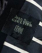 "JEAN PAUL GAULTIER FEMME" Swarovski design structured tailored jacket