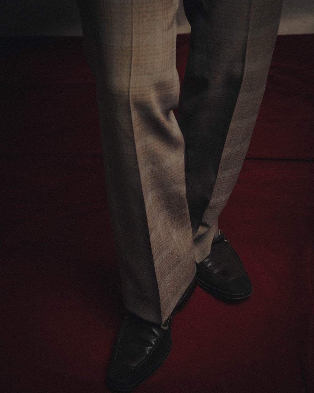 -MOOD MILLÉSIMES- “FARAH” 70’s-80’s plaid slacks with coin pocket