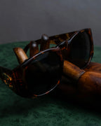 "CHANEL" Tortoiseshell embossed cocomark square sunglasses