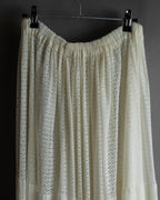 "YOHJI YAMAMOTO" 1992SS eyelet cutwork lace design long skirt