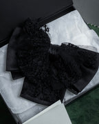 "CHANEL" 16AW Tulle lace design ribbon brooch