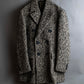 "LANVIN" Double breasted tweed chester coat