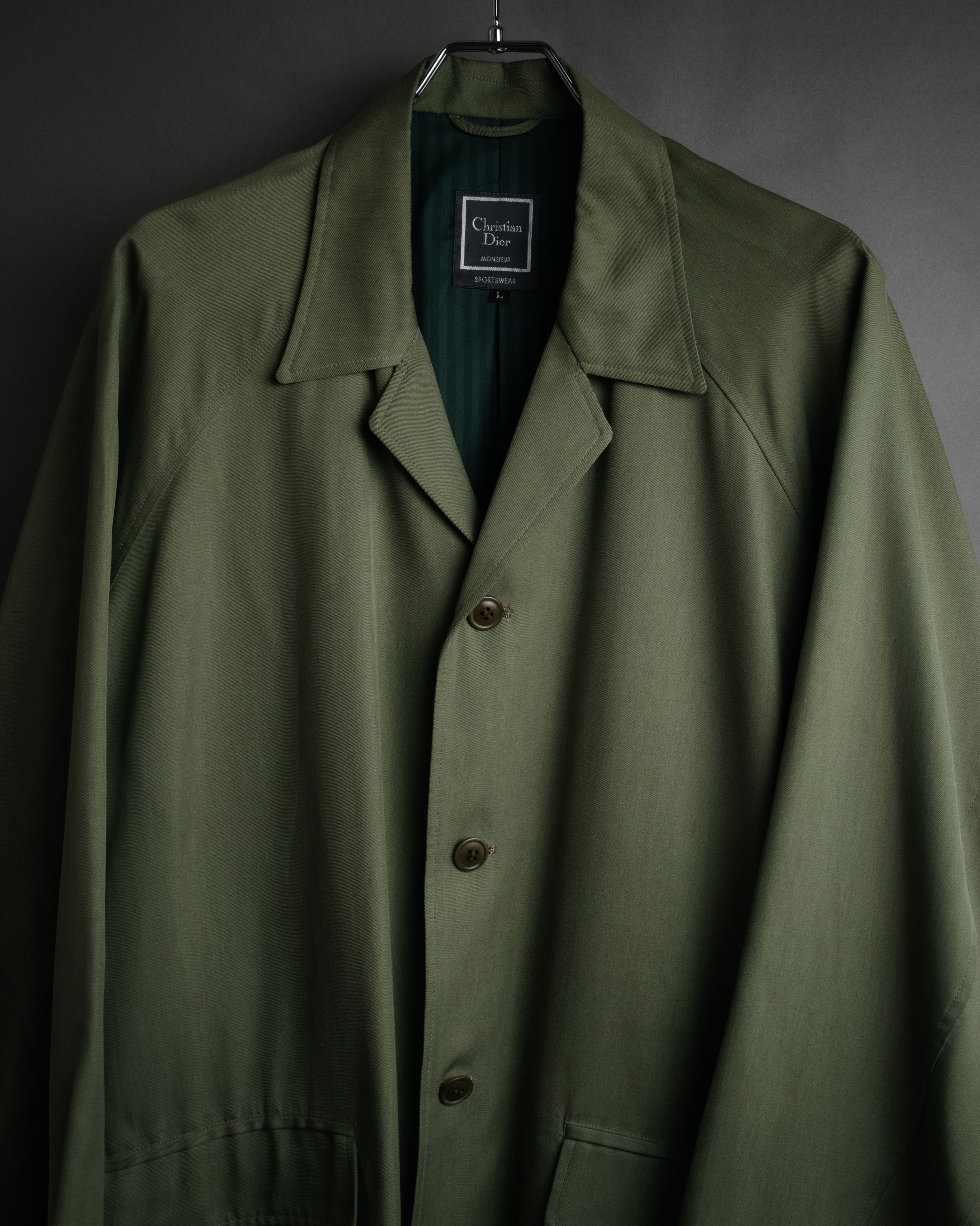 “Christian Dior” 90’s Silk drape sports jacket