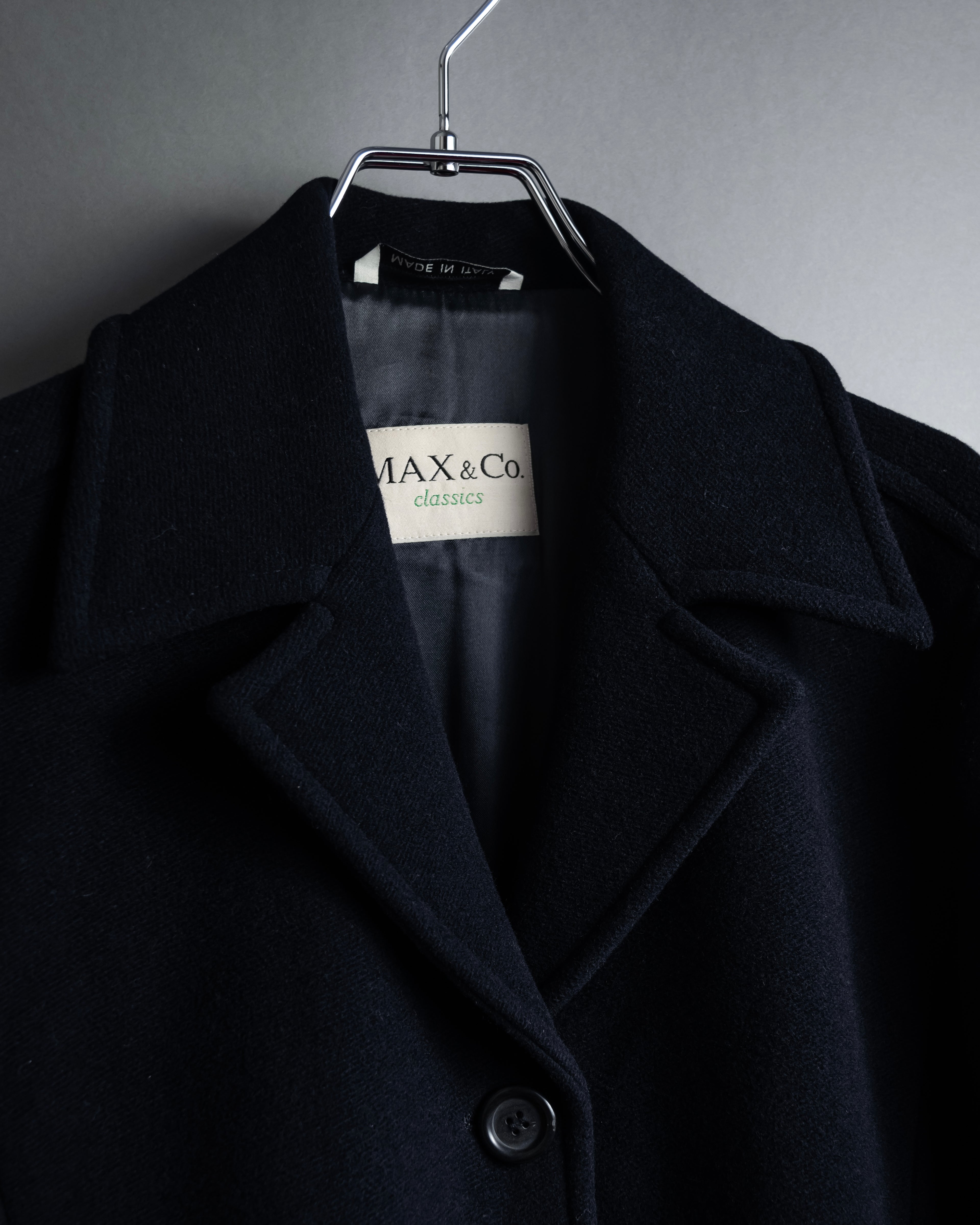 "MAX&Co." Straight fitting super maxi-length chester coat