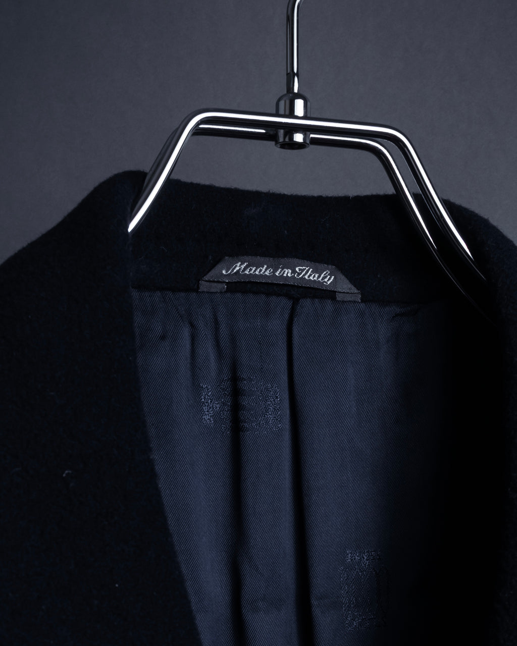 "STUDIO 0001 BY FERRE" Structured silhouette super long chester coat