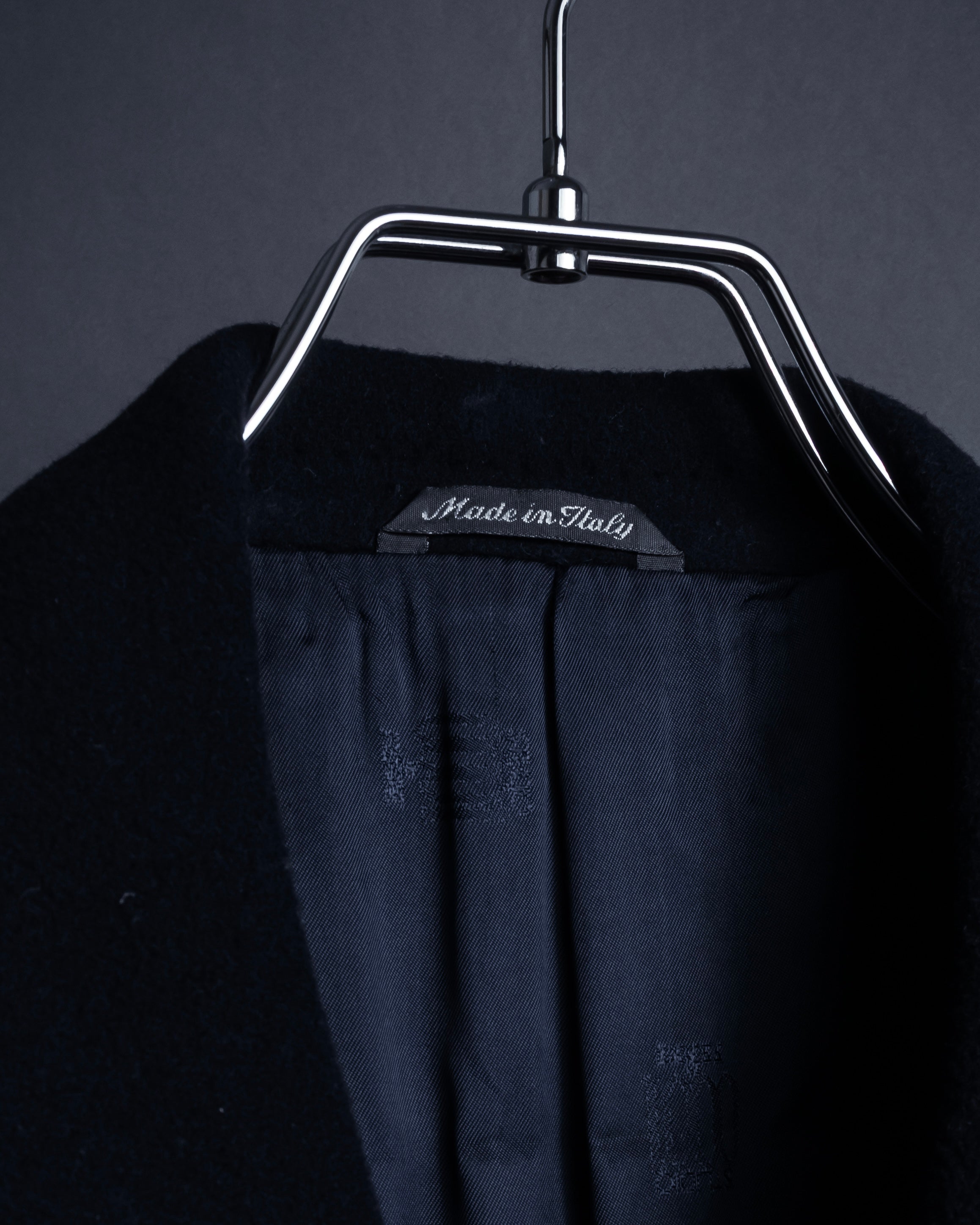 "STUDIO 0001 BY FERRE" Structured silhouette super long chester coat