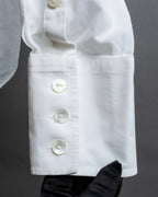 “Dolce&amp;Gabbana” Front volume frill designed shirt