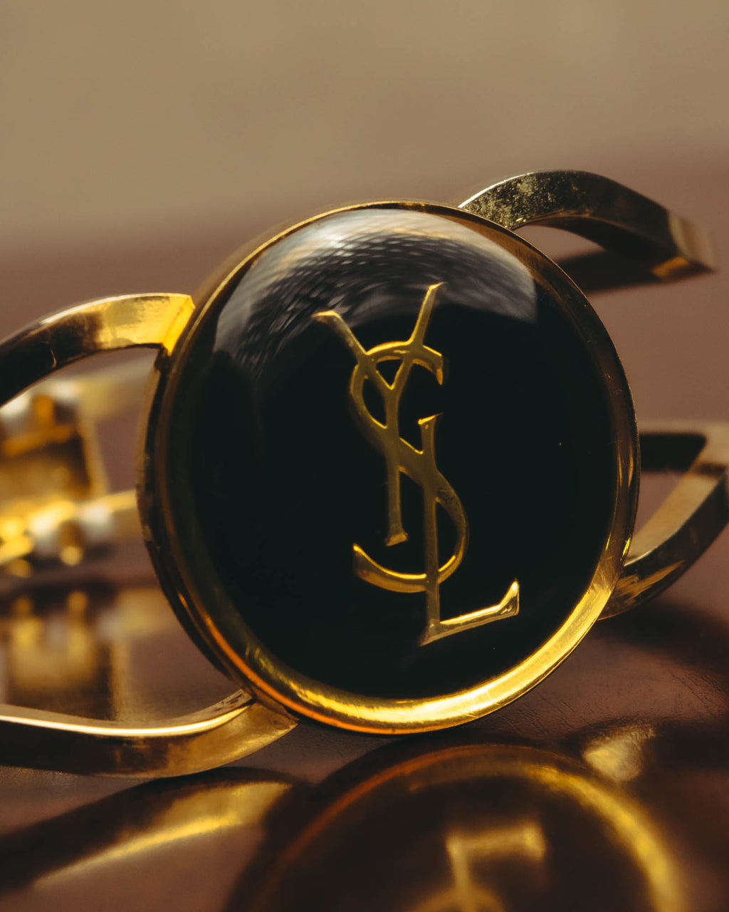 -SPECIAL- "Yves Saint Laurent" 80's-90's Iconic cassandre logo vintage bangle