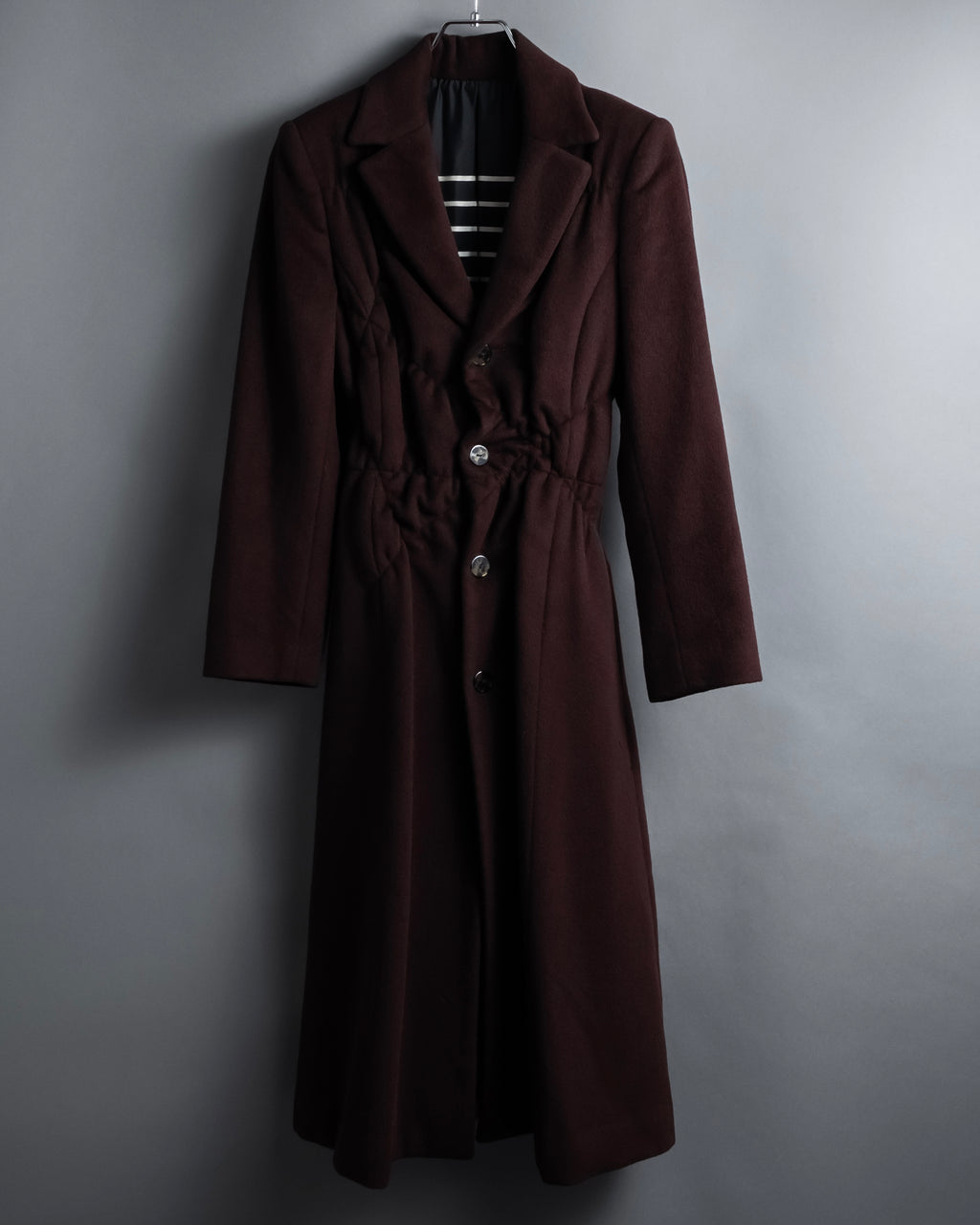-SPECIAL- "JEAN PAUL GAULTIER"
 1990's-00's Gathered tuck shape design long coat