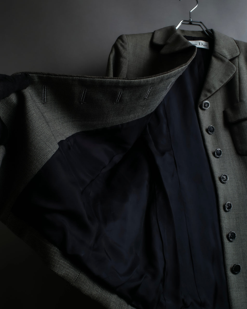 "Christian Dior" Flap pocket detail military tailored jacket