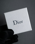-MOOD Christmas Collection-
 "Dior" John Galliano design logo engraved cocktail ring