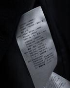 "GUCCI" Michele period solid black wool tailored coat