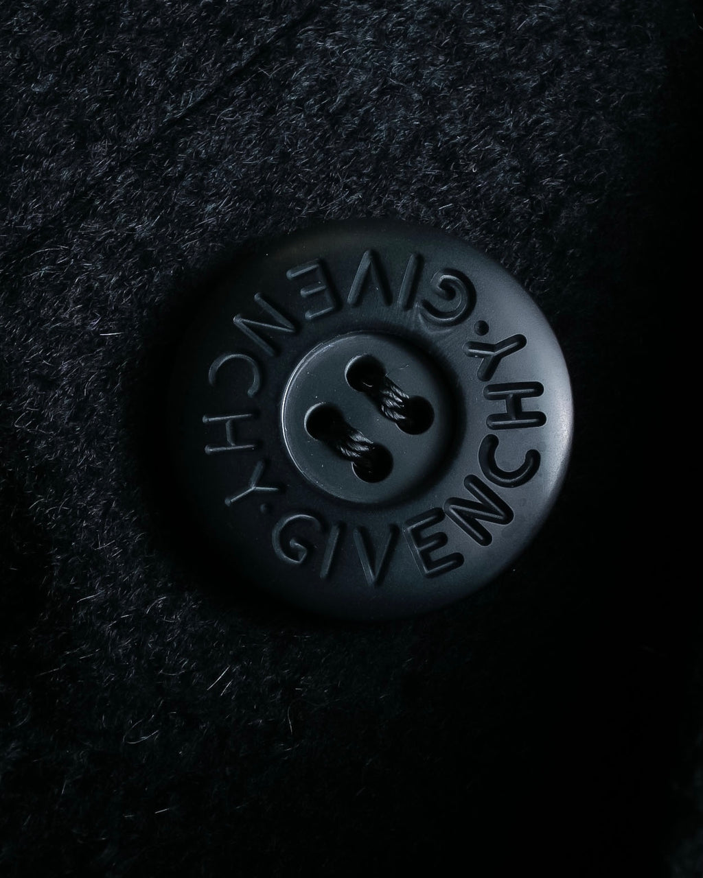 "MONSIEUR GIVENCHY" Double-breasted cashmere blend chesterfield coat