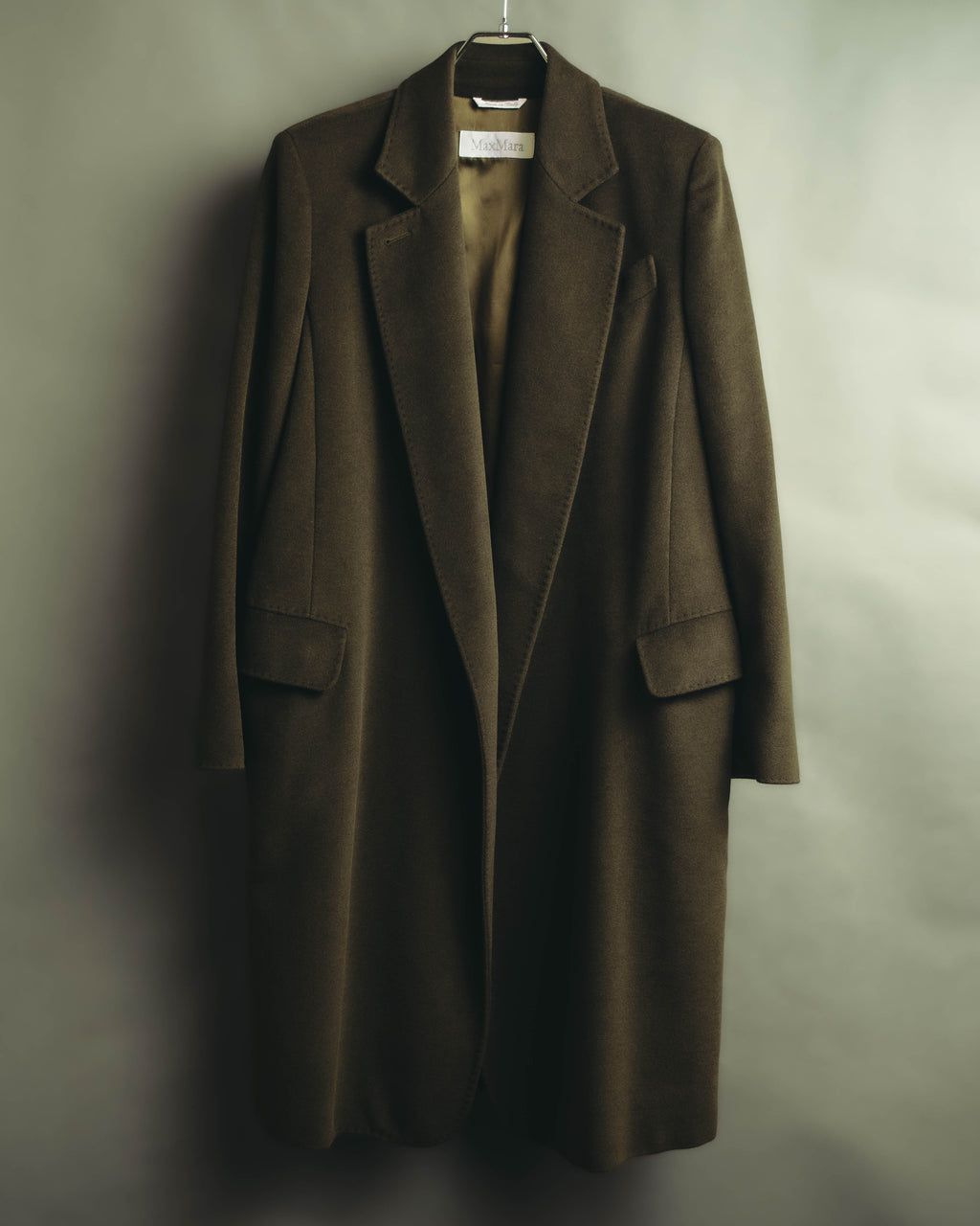 “Max Mara” 00’s Belted angora blend long coat