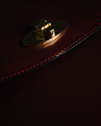 "CELINE" 2019-22 Heritage turn-lock box calf shoulder bag