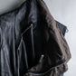 "Rick Owens" 100% lamb leather high neck sleeveless jacket