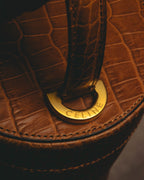 "CELINE" 80's-90's Structured cylindrical bucket bag