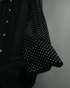 "CELINE" 2010's-2020's Polka dot viscose long sleeve shirt
