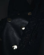–SPECIAL– "VALENTINO"
Early 2010s lace and leather double-breasted jacket