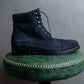 Vintage lace up design suede ankle boots