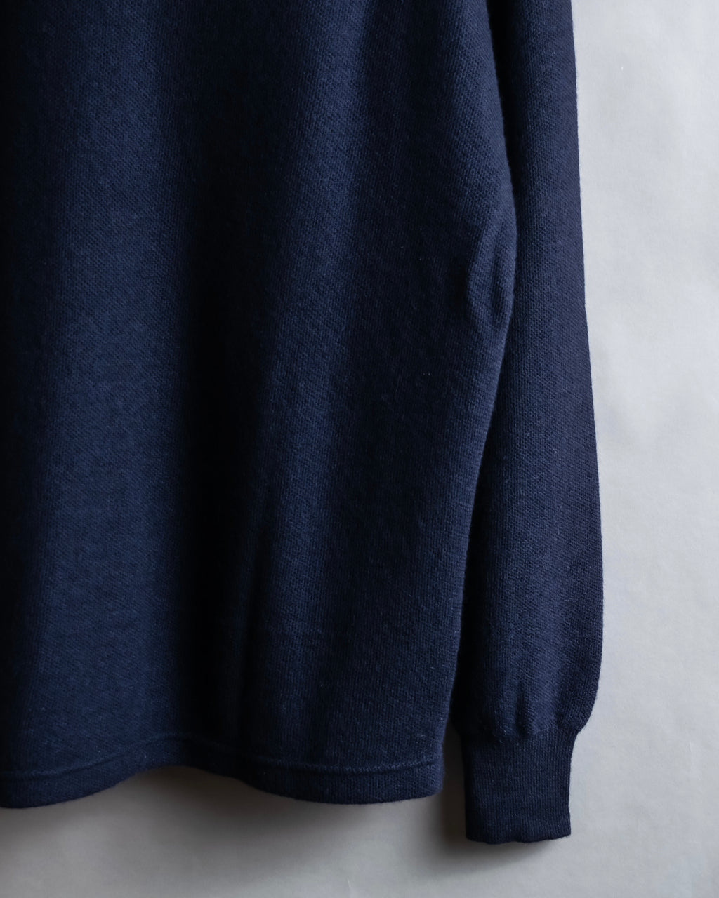 Hermès Camiseta de punto de cachemira azul marino hermosa